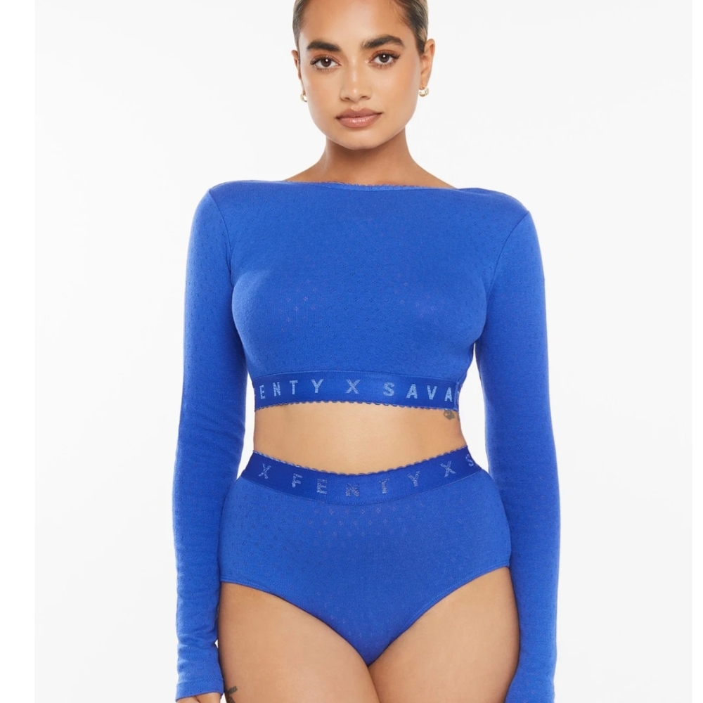 Sz. Med. Savage X fenty Cotton Jersey Crop Top